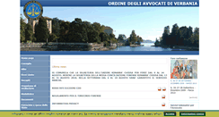 Desktop Screenshot of ordineavvocativerbania.it